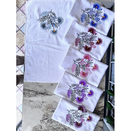 30*50 KADİFE 3D NAKIŞLI MUTFAK HAVLUSU